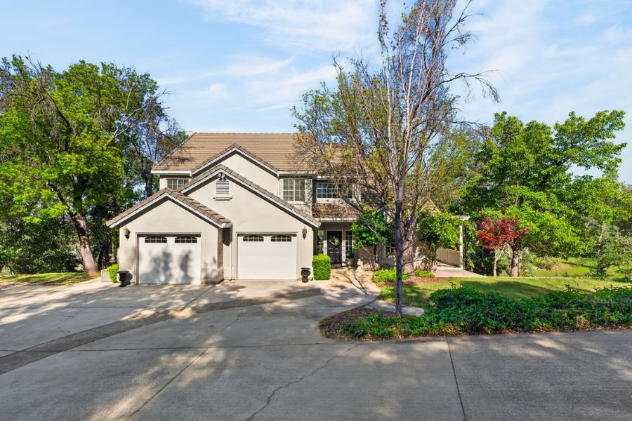 A beautiful home on a large lot with lots of trees in Redding CA